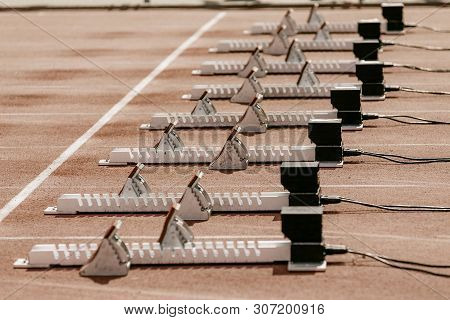Starting Block Reactime False Start Detection System In Start Of 100 Meters