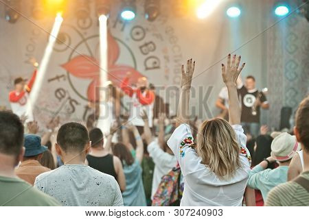 August 16, 2019. Chernivtsi, Ukraine. Youth, Musical Ethno Festival 