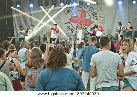 August 16, 2019. Chernivtsi, Ukraine. Youth, Musical Ethno Festival 
