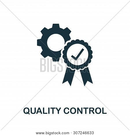 Quality Control Vector Icon Symbol. Creative Sign From Icons Collection. Filled Flat Quality Control