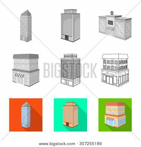 Vector Design Of Construction And Building Symbol. Set Of Construction And Estate Vector Icon For St