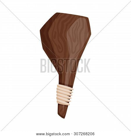 Isolated Object Of Cudgel And Weapon Sign. Set Of Cudgel And Tools Stock Symbol For Web.