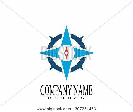 Compass Logo Template Vector Icon Illustration Design