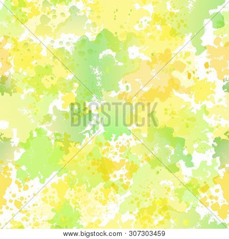 Watercolor Vector Seamless Pattern. Perfect Design For Fashion, Gift Wrap, Scrapbooking Paper. Color