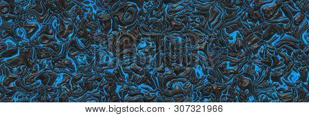 3D Illustration. Volcano- Background Magma