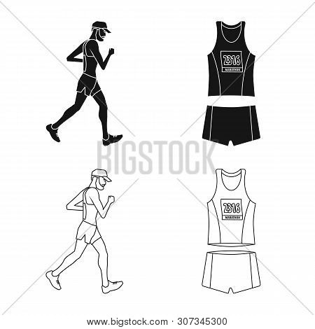 Vector Illustration Of Sport And Winner Icon. Collection Of Sport And Fitness Stock Vector Illustrat