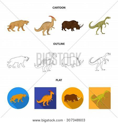 Vector Illustration Of Animal And Character Icon. Collection Of Animal And Ancient Stock Vector Illu