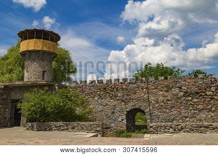 Restored Small Ancient Fortress In The Novohrad-volynskyi Town Outside. Zvyagilska Fortress. Ukraine