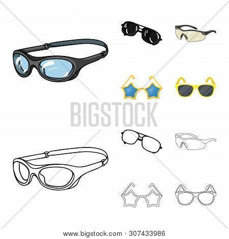 Vector Design Of Summer And Beach Icon. Collection Of Summer And Fashion Vector Icon For Stock.