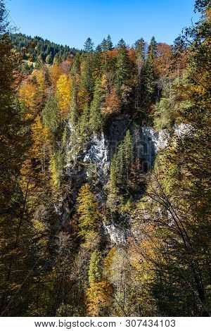 Landscape Near Garmisch Partenkirchen In Bavaria, Germany, Europe