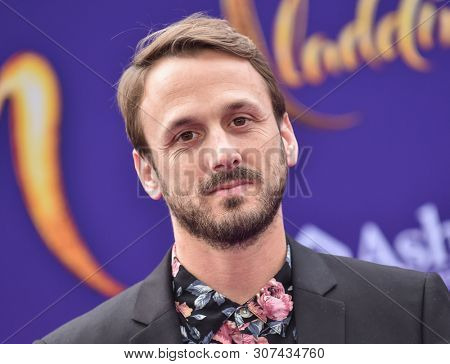LOS ANGELES - MAY 21:  Adam McArthur arrives for the 'Aladdin' World Premiere on May 21, 2019 in Hollywood, CA
