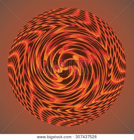 Dying Star. Abstract Liquid Paint Background. Vector Illustration