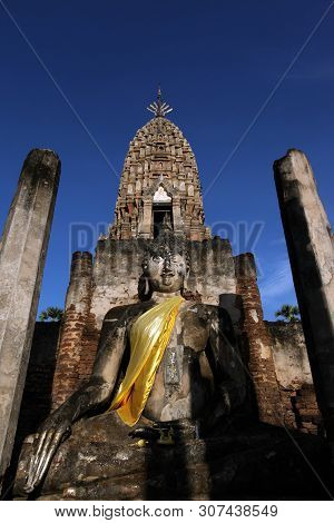 Asia Thailand Sukhothai Temple Mahathat
