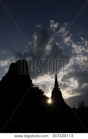 Asia Thailand Sukhothai Temple Wat Chang Lom