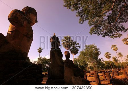 Asia Thailand Sukhothai Temple Wat