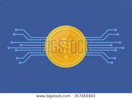 Libra Digital Currency. Vector Illustration Graphic Design