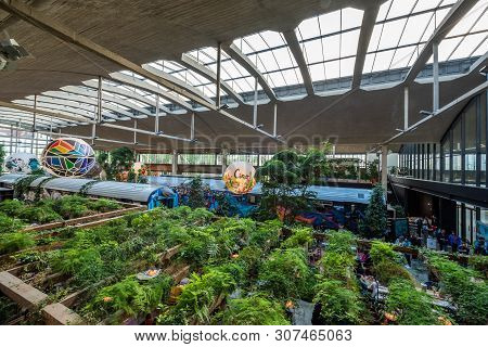 Paris, France - April 15, 2019 : People In La Felicita Italian Bar-restaurant - Big Mama Concept - I