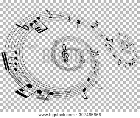 Vector Notes Design With Transparency Grid On Back. Vector Illustration.