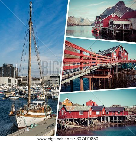 Collage Of  Lofotes - Norway - Travel Background - My Photos