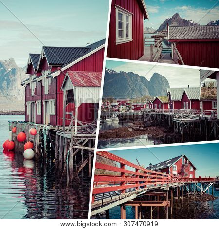 Collage Of  Lofotes - Norway - Travel Background - My Photos
