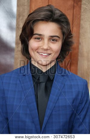 Luca Luhan at the Los Angeles premiere of 'Annabelle Comes Home' held at the Regency Village Theatre in Westwood, USA on June 20, 2019.