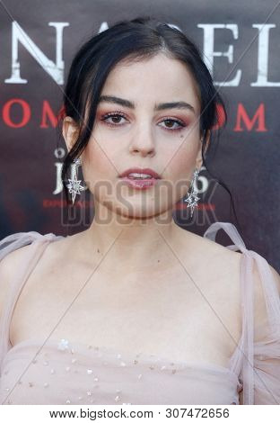 Katie Sarife at the Los Angeles premiere of 'Annabelle Comes Home' held at the Regency Village Theatre in Westwood, USA on June 20, 2019.