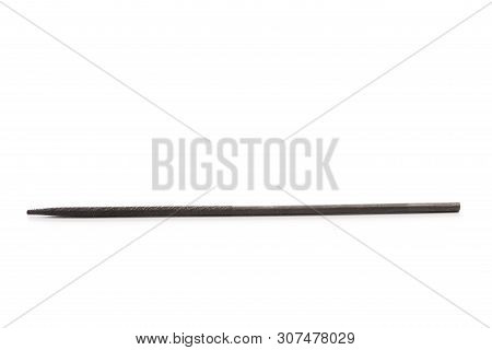 Needle Files - Working Tool On A White Background. Place For Text