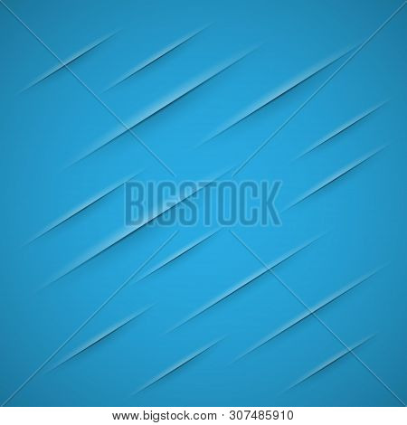 Abstract Blue Background With Diagonal Cuts Pattern