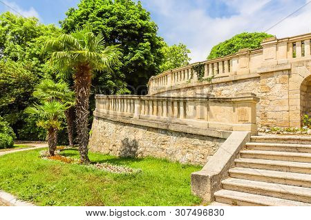 Varna, Bulgaria - June 06, 2019: Park Of The Palace Euxinograd. Black Sea Coast, Varna, Bulgaria