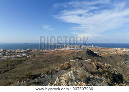 Panoramic View Of Cabo De Palos From Monte De Las Cenizas Y Peña Del Águila Regional Park