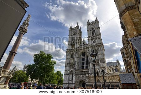 The Entrance To The Abbey Of Westminster Abbey On The Occasion Of A Mundane Event