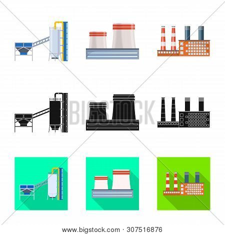 Isolated Object Of Production And Structure Sign. Set Of Production And Technology Vector Icon For S