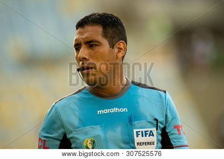 Rio De Janeiro, Brazil - June 16, 2019: Diego Mirko Haro Sueldo  Referee During The 2019 America Cup