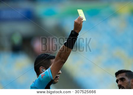 Rio De Janeiro, Brazil - June 16, 2019: Diego Mirko Haro Sueldo  Referee During The 2019 America Cup