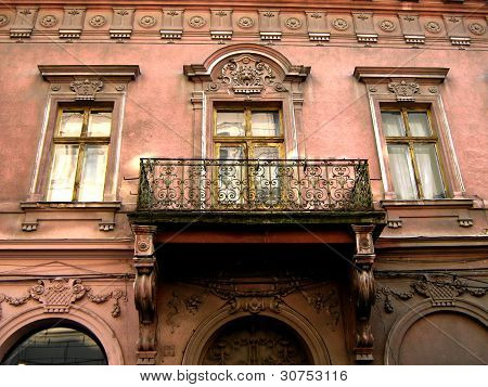 Jugendstil-GebÃ¤ude Balkon