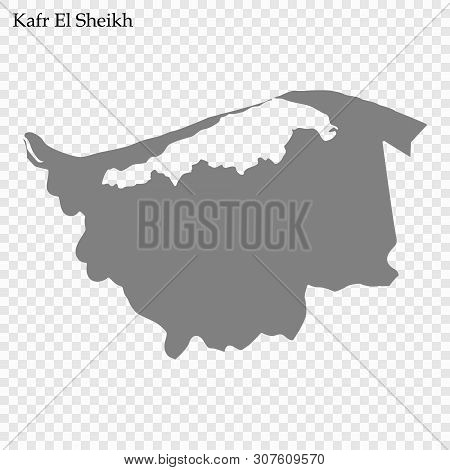 High Quality Map Of Kafr El Sheikh Is A Governorate Of Egypt