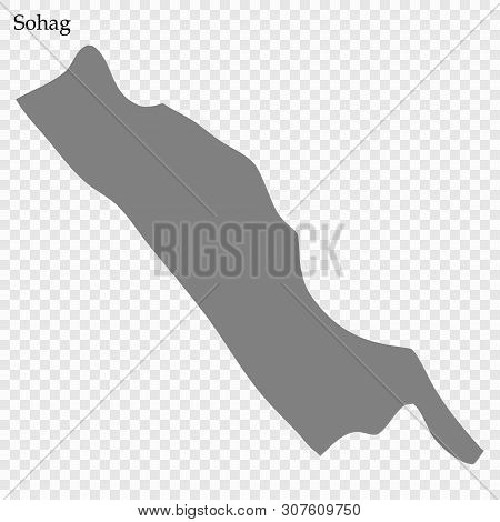 High Quality Map Of Sohag Is A Governorate Of Egypt