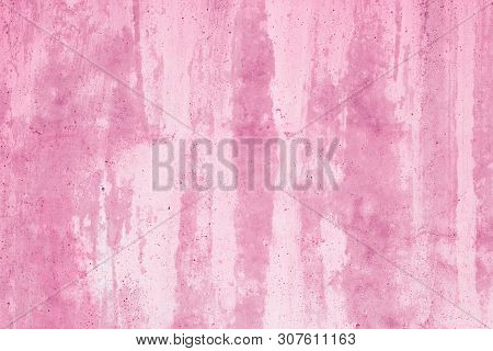 Abstract Soft Pink Background. Purple Blots On A Pink Canvas. Painted Paper Texture. Red Paint Stain
