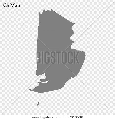 High Quality Map Of Ca Mau Is A Province Of Vietnam