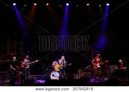 HUNTINGTON, NY - JUN 20: Natalie & the Damn Shandys perform in concert at the Paramount on June 20, 2019 in Huntington New York. 