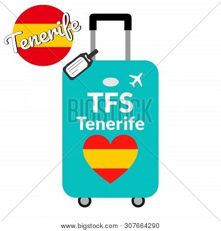 Luggage With Airport Station Code Iata Or Location Identifier And Destination City Name Tenerife, Tf