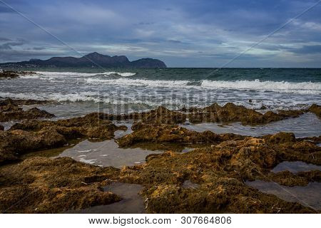The Mediterran Island Mallorca Landscape To The Sea
