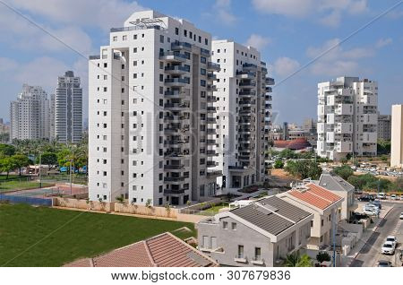 Housing Construction Of Houses In A New Area Of The City Holon In Israel.