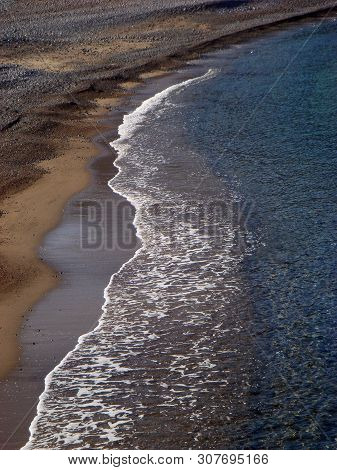 Beach In Kreta Island Karoumes Background Wallpaper Fine Art Prints