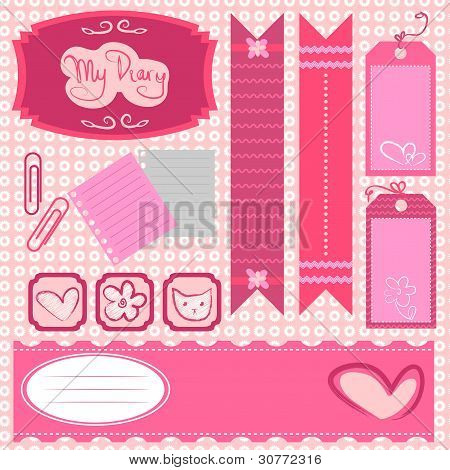 Girl Scrapbook Set