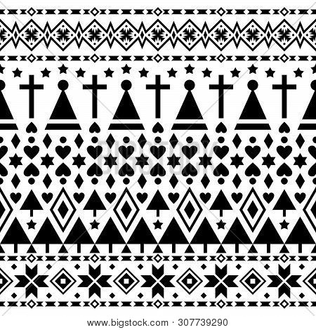 Ethnic Seamles Pattern Vector. Aztec, Bohemian, Inca, Navajo, Indian, Mexican Art Design For Christm