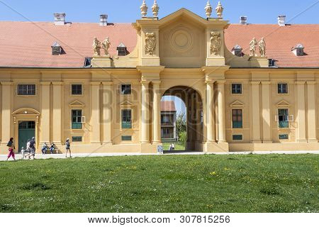 Lednice, Czech Republic - April 22, 2019: Castle Lednice On April 22,2019 In Lednice In Czech Republ