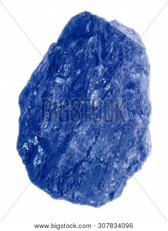 A Piece Of Coal Before Exemptly White Background.