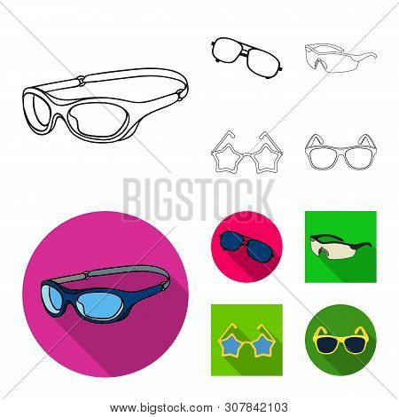 Vector Illustration Of Summer And Beach Sign. Set Of Summer And Fashion Vector Icon For Stock.