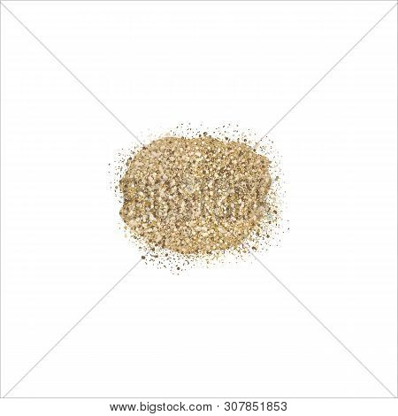 Pile Of Powder. Gray Brown. Heap Of Dust. Farina, Putty, Trituration, Flour Sand